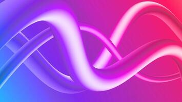Futuristic Abstract Background. 3d Fluid Shape Illustration. Landing Page Abstract Template. Color Liquid Form Movement. vector