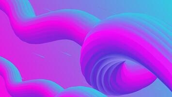 Futuristic Abstract Background. 3d Fluid Shape Illustration. Landing Page Abstract Template. Color Liquid Form Movement. vector