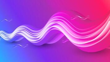 Futuristic Abstract Background. 3d Fluid Shape Illustration. Landing Page Abstract Template. Color Liquid Form Movement. vector