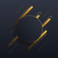 Abstract circle geometric design patterns and golden backgrounds. Use for modern designs, covers, templates, decorated, brochures, leaflets. vector