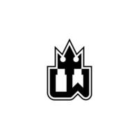 UW, WU, W AND U Abstract initial monogram letter alphabet logo design vector