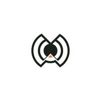 Alphabet Initials logo UW, WU, W and U vector