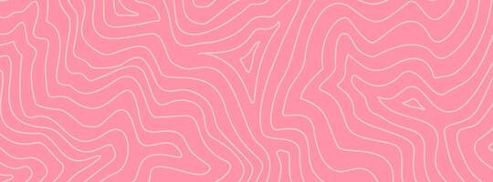 abstract wavy pink pastel background. abstract wave pink background. topographic contour background. contour lines background. Topographic map contour background. vector