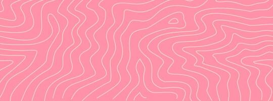 abstract wavy pink pastel background. abstract wave pink background. topographic contour background. contour lines background. Topographic map contour background. vector