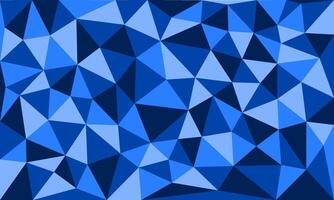 Blue background with triangle shape pattern texture. Modern irregular mosaic concept design for display, advertising, poster, website, business, flier, decoration, backdrop vector