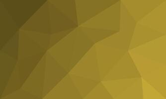 Blank abstract low poly triangle background design template. modern gold gradient texture illustration for banner, room, decoration, studio, flier, advertisement, paper, surface, website, backdrop vector