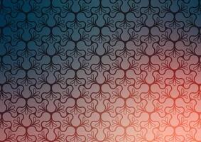 Flower gradient pattern red line wallpaper background vector