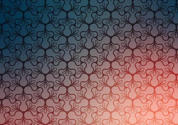 Flower gradient pattern red line wallpaper background