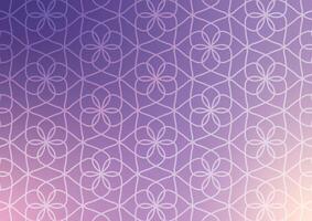 Gradient soft flower line pattern wallpaper background vector