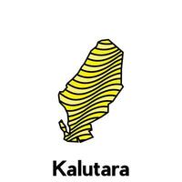 map of Kalutara City, Borders of for your infographic. illustration design template vector