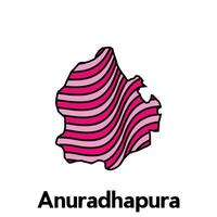 map of Anuradhapurda City, Borders of for your infographic. illustration design template vector