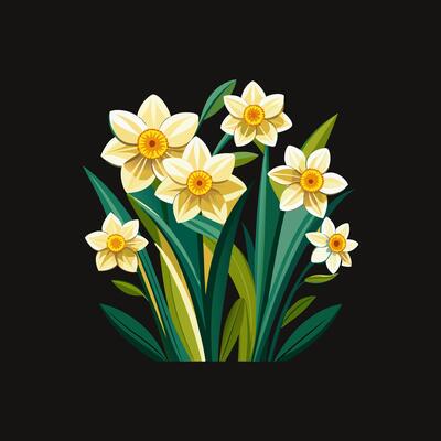 Outline flower set for artistic designs.