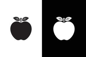 Apple Icon silhouette black white background. Apple icon. Apple icon. apple symbols for your web design vector