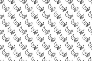Abstract leaf seamless pattern background vector