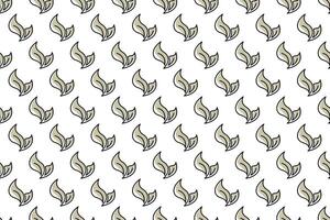 Abstract leaf seamless pattern background vector