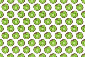 Kiwi fruit seamless pattern background vector