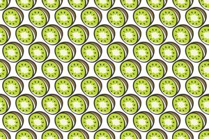 Kiwi fruit seamless pattern background vector
