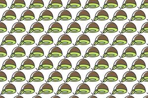 Kiwi fruit seamless pattern background vector