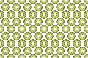 Kiwi fruit seamless pattern background vector