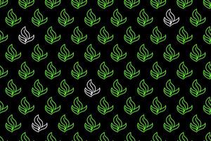 Abstract leaf seamless pattern background vector