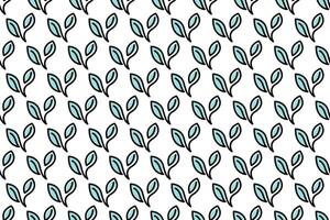 Abstract leaf seamless pattern background vector