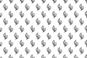 Abstract leaf seamless pattern background vector