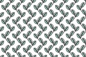 Abstract leaf seamless pattern background vector