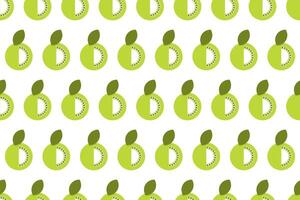 Kiwi fruit seamless pattern background vector