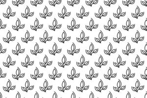 Abstract leaf seamless pattern background vector