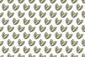 Abstract leaf seamless pattern background vector