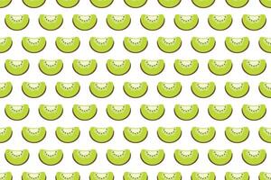 Kiwi fruit seamless pattern background vector