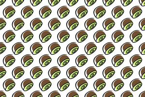 Kiwi fruit seamless pattern background vector