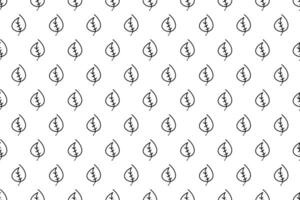 Abstract leaf seamless pattern background vector