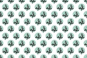 Abstract leaf seamless pattern background vector
