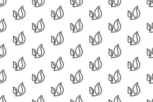 Abstract leaf seamless pattern background vector