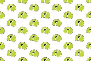 Kiwi fruit seamless pattern background vector