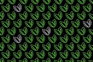 Abstract leaf seamless pattern background vector