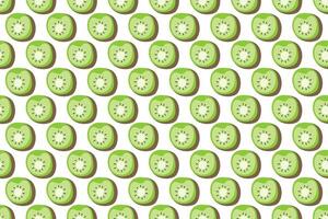 Kiwi fruit seamless pattern background vector