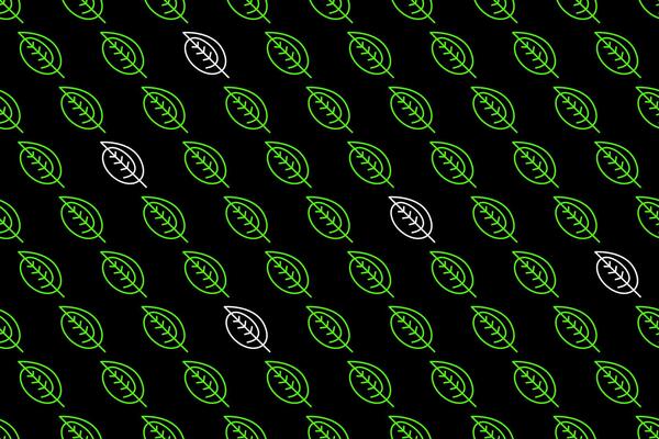 Abstract leaf seamless pattern background