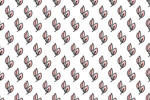 Abstract leaf seamless pattern background vector