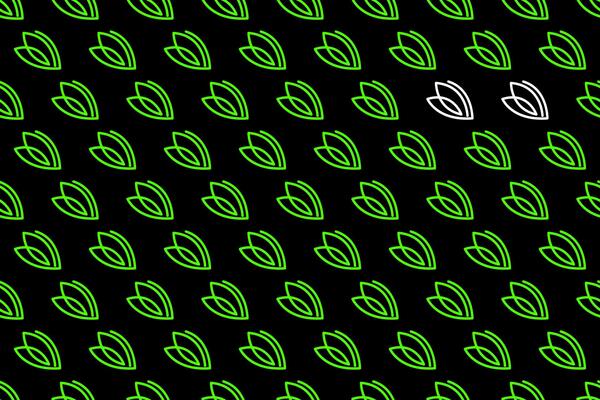 Abstract leaf seamless pattern background