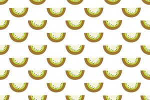 Kiwi fruit seamless pattern background vector