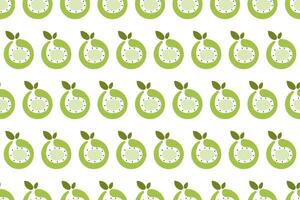 Kiwi fruit seamless pattern background vector