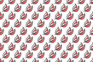 Abstract leaf seamless pattern background vector