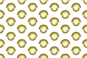 Kiwi fruit seamless pattern background vector