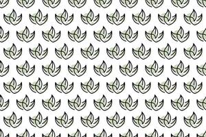Abstract leaf seamless pattern background vector