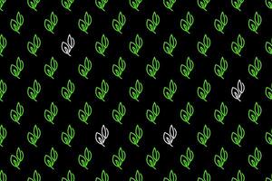 Abstract leaf seamless pattern background vector