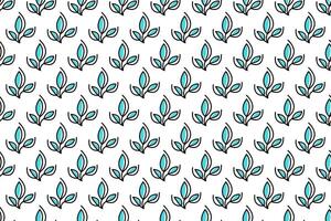 Abstract leaf seamless pattern background vector
