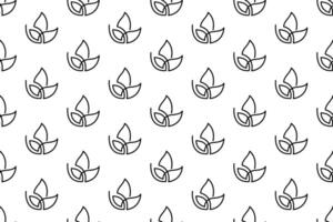 Abstract leaf seamless pattern background vector