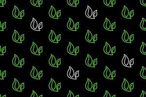 Abstract leaf seamless pattern background vector